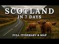 The BEST 7 Days In Scotland Skye Glencoe Edinburgh Map Must Sees