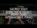 Come Thou Fount Piano Solo Sheet Music Mp3 By Kristen Allred