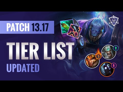 UPDATED Patch 13.17 TIER LIST for League of Legends Season 13