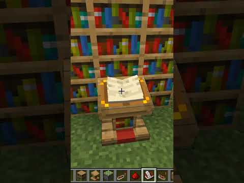 Minecraft SECRET ROOM in a BOOKCASE #shorts