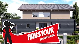 Haustour: Einfamilienhaus mit großem Homeoffice - Fertighaus von Schwö