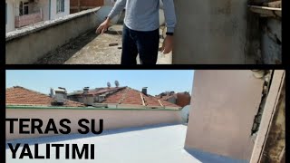 TERAS SU YALITIMI,  BETONU ÇÜRÜMÜŞ TERASI ADAM ETTİK !  DRYFİX POLYMER