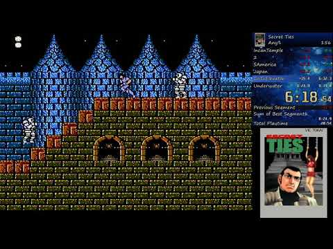 Secret Ties (Nes), Any%, Speedrun for 8:56.