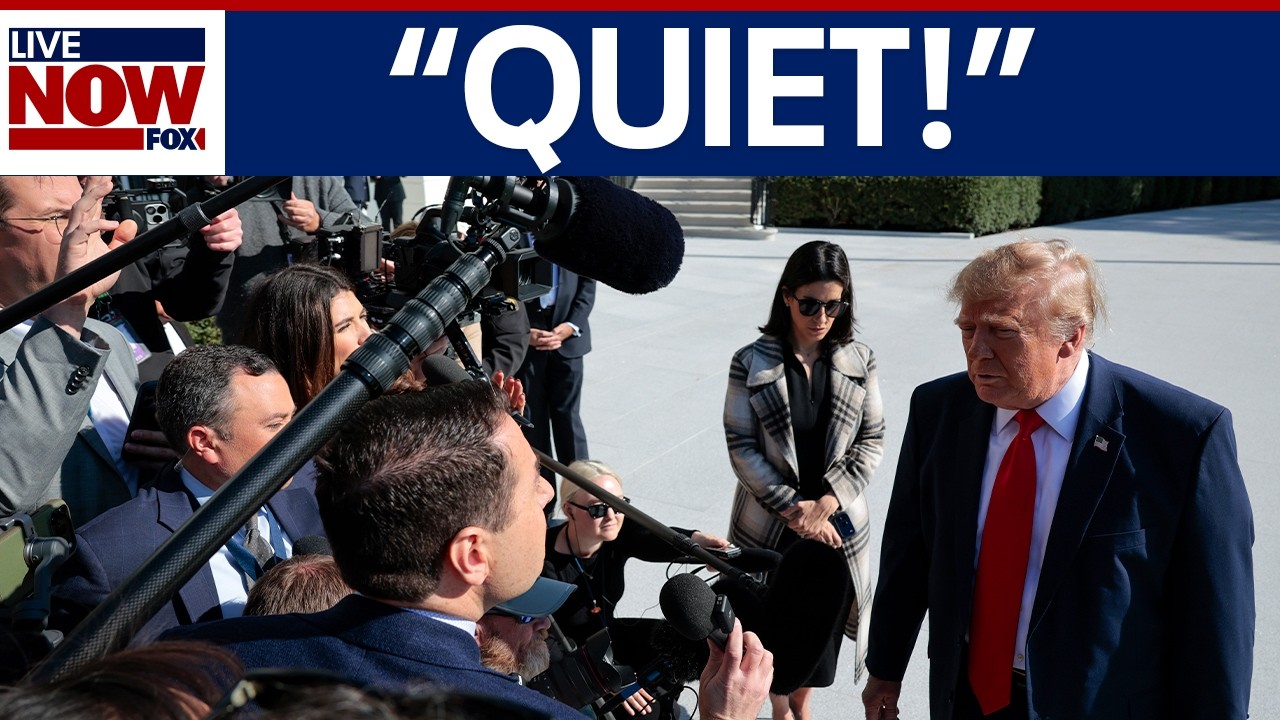 Trump scolds reporter during media gaggle