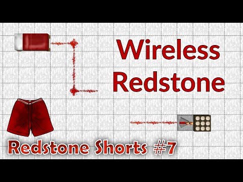 Wireless Redstone - No Glitches. Minecraft [Redstone Shorts #7]