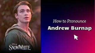 How to pronounce Andrew Burnap
