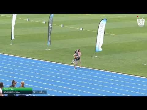 Girls Under 12 800m H3 - 2020 State Combined Events Championships // LAVicTV