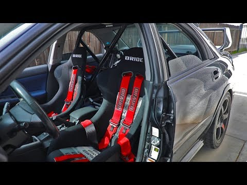 Bride Seats, 6-Point Harness, and Roll Bar Install