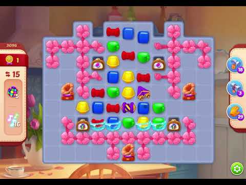 HomeScapes Level 3096 no boosters (17 moves)