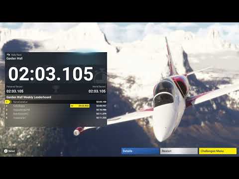 Garden Wall Rally Race - World Record (Microsoft Flight Simulator 2024)