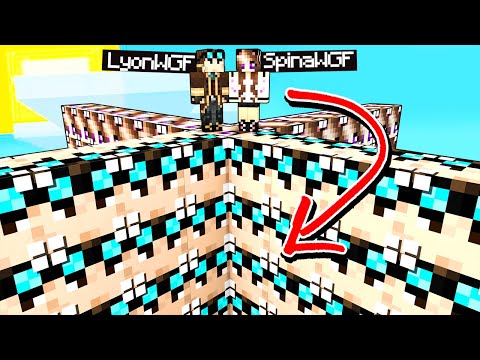 MURO GIGANTE DI LUCKY BLOCK SU MINECRAFT CONTRO I MIEI AMICI!!