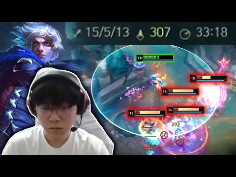 Teddy : His Ezreal Just 1v5 Hard Carry Saving KR Challenger - Engsub
