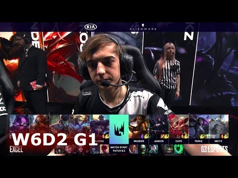 Excel vs G2 eSports | Week 6 Day 2 of S9 LEC Spring 2019 | XL vs G2 W6D2