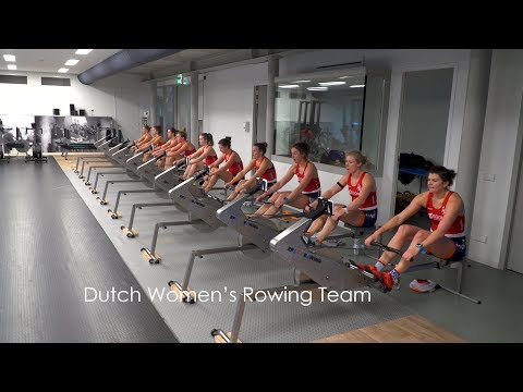 Dutch Women's Rowing Team training on RP3 sprint