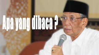 Download lagu KH.Hasyim Muzadi : Apa yang Di baca ? mp3