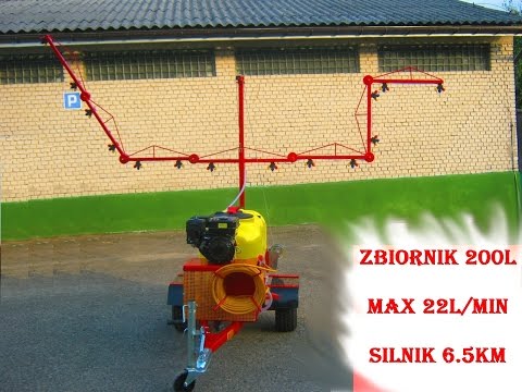 TEST OPRYSKIWACZA Z ŁAMANĄ BELKĄ  POLEXIM200BŁ