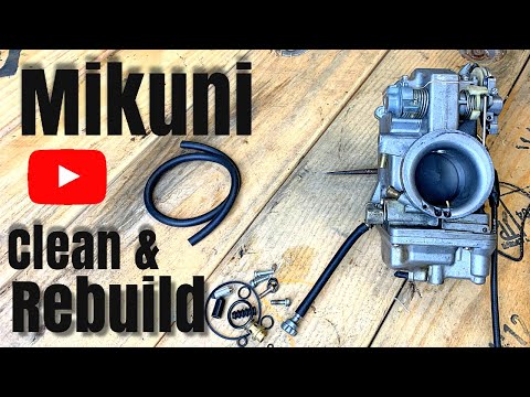 HSR 42mm Mikuni carburetor How to clean and rebuild EASY!! Harley FXR carb