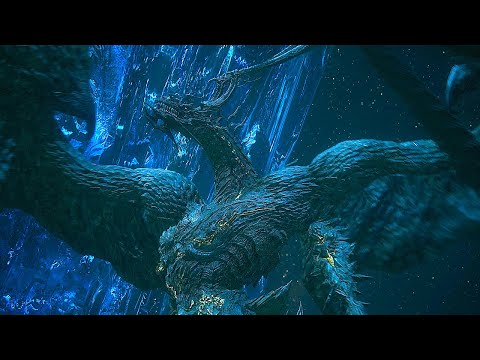 FINAL FANTASY 16 Bahamut Destroys Crystalline Dominion Scene 4K