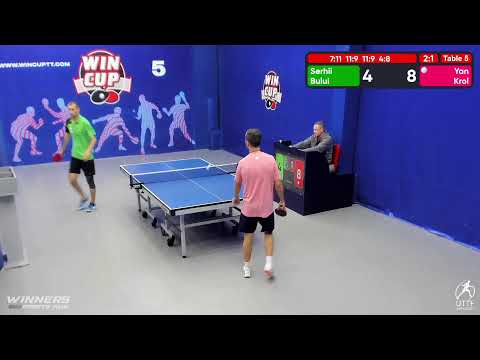 22:30 Булуй Сергей 3-1 Кроль Ян   стол 5  ЮГ-6  21.07.22