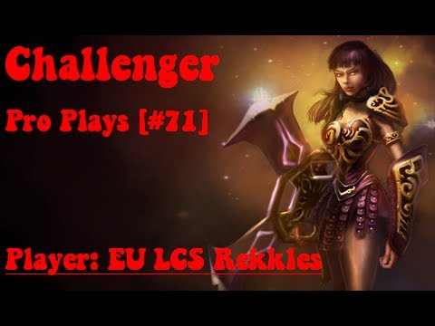 [Challenger Pro Plays #71] EU LCS Rekkles - Amazing Sivir + Syndra stun Combo