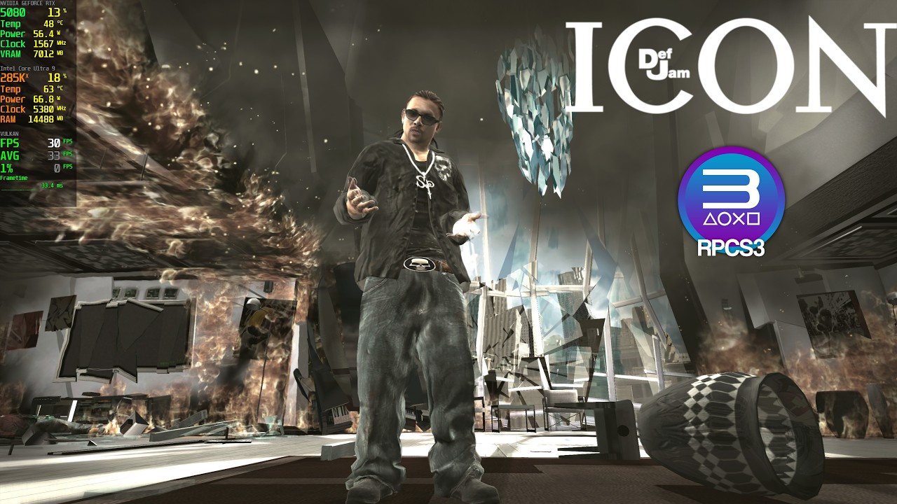 Def Jam: Icon 4K UHD Gameplay | RPCS3 0.0.41-19461 PS3 Emulator PC