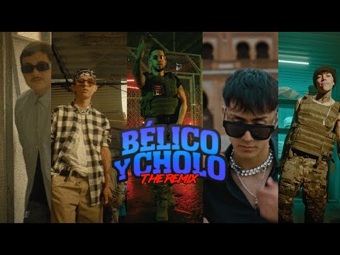 Bélico y Cholo 'THE REMIX' (Lyric) La Nueva Ola Del Underground Latino