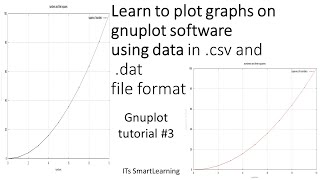 gnuplot plot data from .dat and .csv file | gnuplot basics | gnuplot tutorial 3