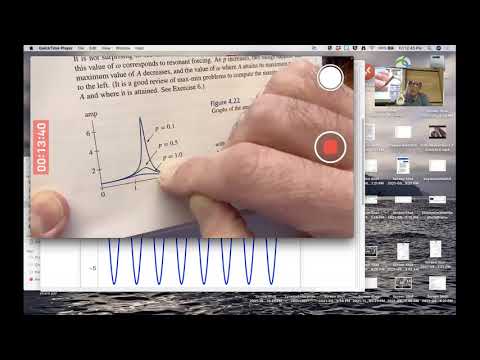 Diff Eq & Lin Alg Class: Amplitude & Phase of Forced Response (Mathematica), First Nonlinear System