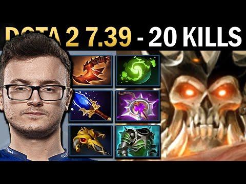 Wraith King Gameplay Miracle with 20 Kills and Cuirass - Dota 2 7.39