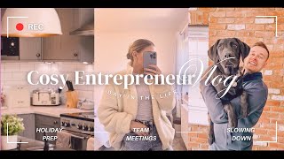 A day in the life of an Entrepreneur | Holiday prep, meetings, slowing down & enjoying the moment