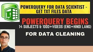 How To IMPORT TXT Files Data From a FOLDER - Powerquery Begins here Lecture3