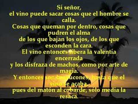Poema El vino  - en la voz de Alberto Cortéz