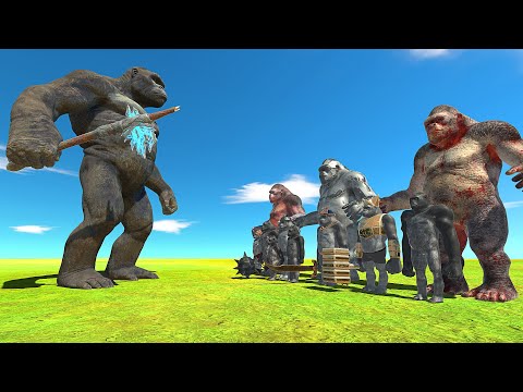 KING KONG VS MUTANT PRIMATES - Animal Revolt Battle Simulator