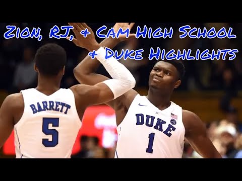 Zion Williamson, RJ Barrett, &amp; Cam Reddish Highlights &amp; NBA Draft Preview
