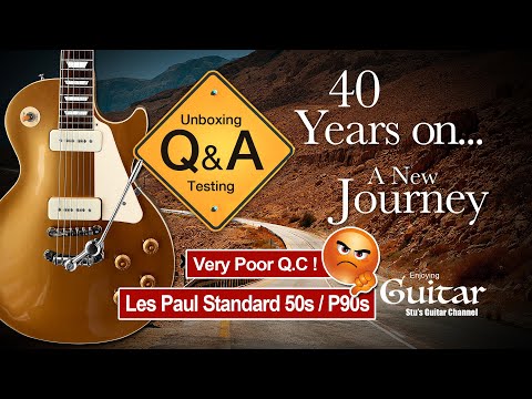 UB:22 Gibson Les Paul 1950s Standard Gold Top + P90s – Very Poor Quality Control! - 2020 Model.