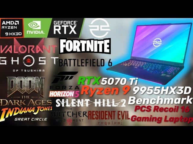 Vídeo relacionado con PCSpecialist 16" Recoil Extreme Portátil Gaming - AMD Ryzen 9-9955HX3D 5.4 GHz 24-Core, 32 GB RAM DDR5, 16GB NVIDIA GEFORCE RTX 5080, 2 TB M.2 SSD, Windows 11, Telcado QWERTY Español