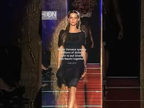 Versace spends millions of dollars just to put gisele and naomi together #versace #runway