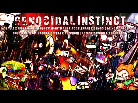 FNF Mashup: Genocidal Instinct / Elite Assasins 3 [ 12 Songs ]  | Birthday Special