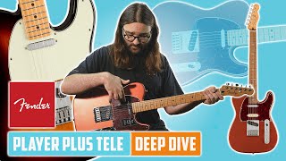 Video thumbnail for The NEW Fender Player Plus Telecaster | A Deep Dive Into The SS and Nashville Models by GUITARGUITAR
