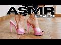 ASMR Outdoor Pink High Heel Mules Walking Sounds FantasyHeels