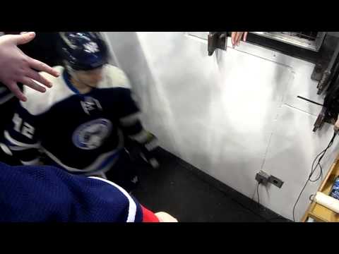 Columbus Blue Jackets vs. Philadelphia Flyers Dressing Room Exit 1/23/2014