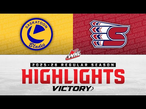Saskatoon Blades at Spokane Chiefs | WHL Highlights 2025-26