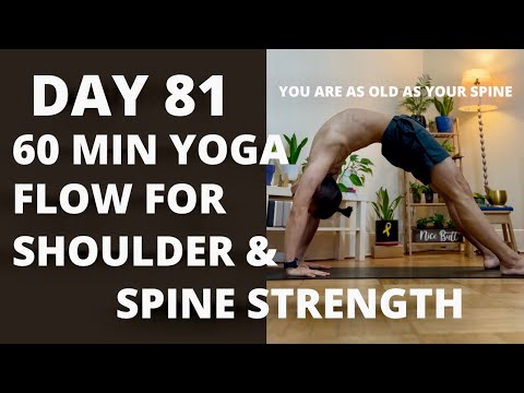 100 DAY YOGA CHALLENGE | Day 81 | 60 Min Spicy Home Yoga Flow to Boost Shoulder and Spine Strength