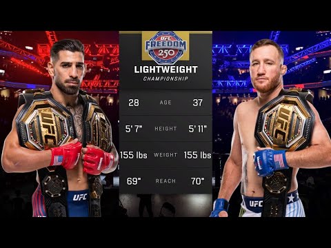 Ilia Topuria vs Justin Gaethje full fight