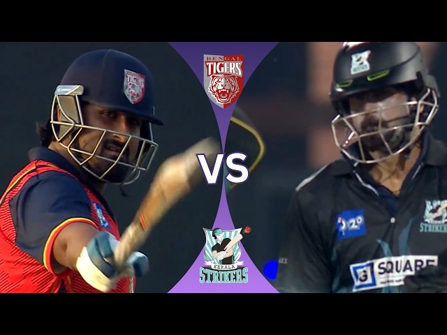 Jammy vs Rajeev Pillai | Bengal Tigers vs Kerala Strikers Innings 1 & 2 Highlights | CCL