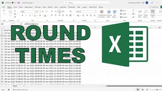 How to round times in excel | nearest, up or down | day, hour, minute or second