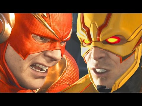 Injustice 2 Reverse Flash VS The Flash Battle Scene Video