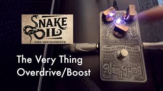 Video thumbnail for Snake Oil Fine Instruments The Very Thing Overdrive | Quick Play NAMM 2019 by Perfecto De Castro