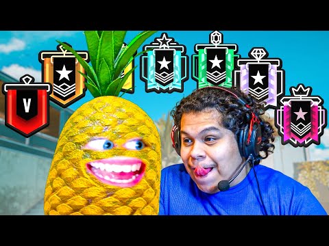 Pineapple and PeeWee 2v2 Every Rank in Siege (tongue)