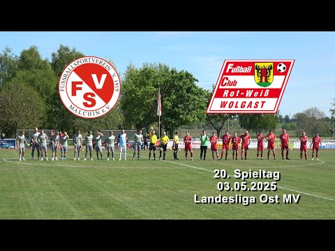 20th match: FSV 1919 Malchin : FC Rot-Weiß Wolgast 1:3 LL East MV